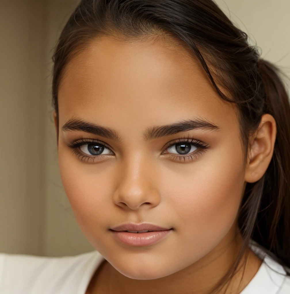 Beautiful perfect mixed race face
