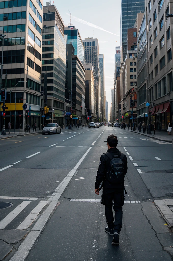 action-packed city, no people