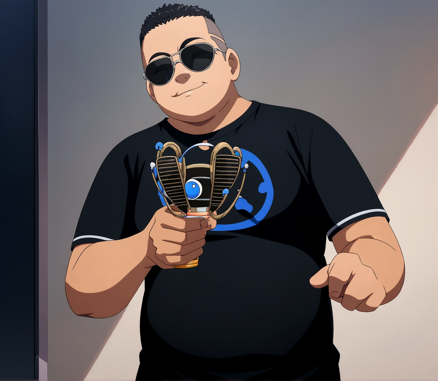 Dark-skinned man in black jacket and sunglasses standing on the street, undercut haircut, Bblack hair, natta, anime 8K foda, anime wallpaper 4k, 4K anime-style, 8K anime art wallpaper, anime wallpaper 4k, anime wallpaper 4k, 4K cartoon wallpaper, best anime 4K Konachan Wallpaper Konachan Wallpaper 4K, 4K anime art wallpaper, 4K anime art wallpaper