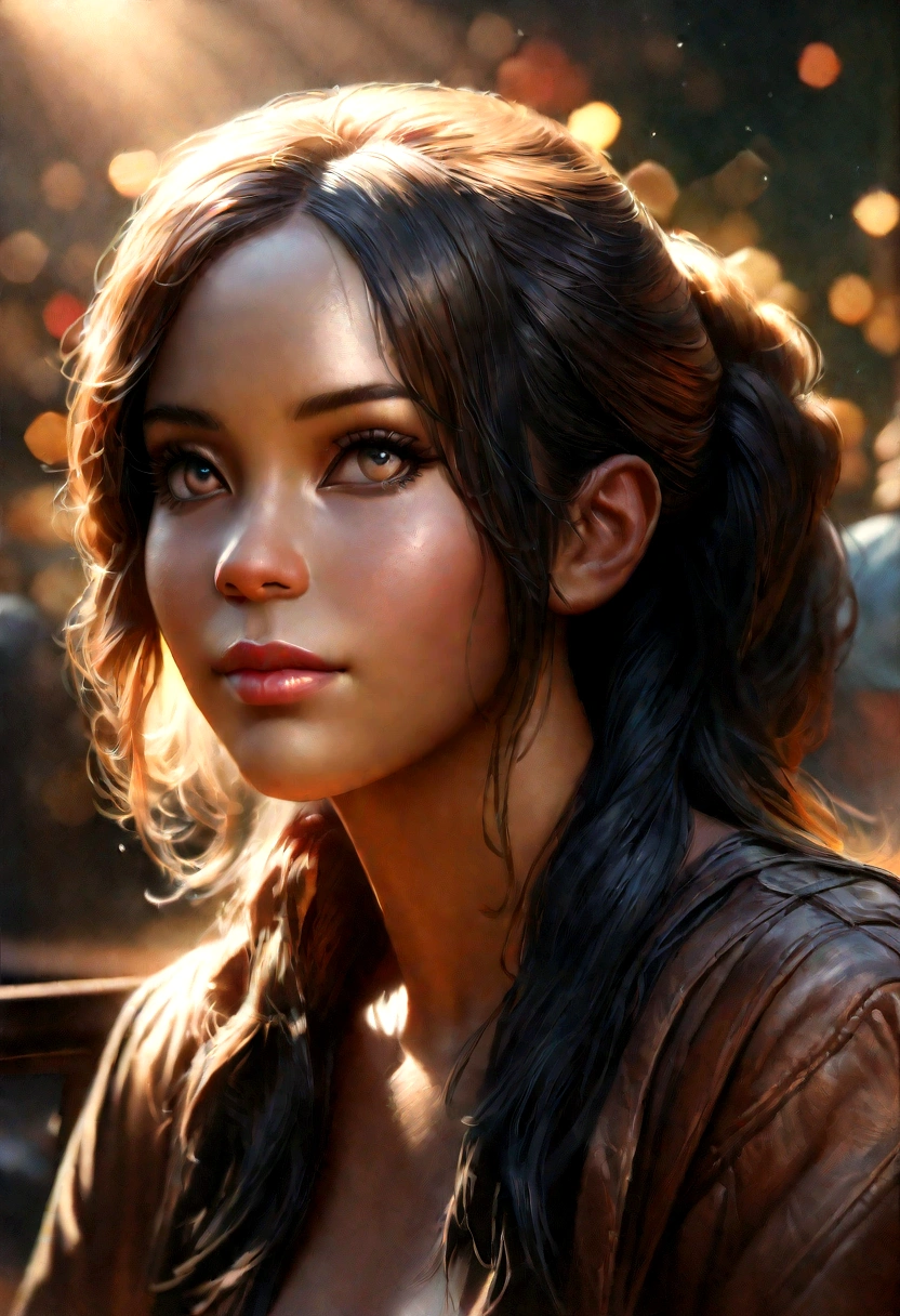 ((A beautiful young black girl)), young african queen with a discrete smile and lovely gaze, majestic:1.3, sitting on a bench surrounded statues, digital art, directed by Daniil Suponitskiy, jpegman, (best quality,4k,8k,highres,masterpiece:1.2),ultra-detailed,(realistic,photorealistic,photo-realistic:1.37),HDR,UHD,studio lighting,ultra-fine painting,sharp focus,physically-based rendering,extreme detail description,professional,vivid colors,bokeh