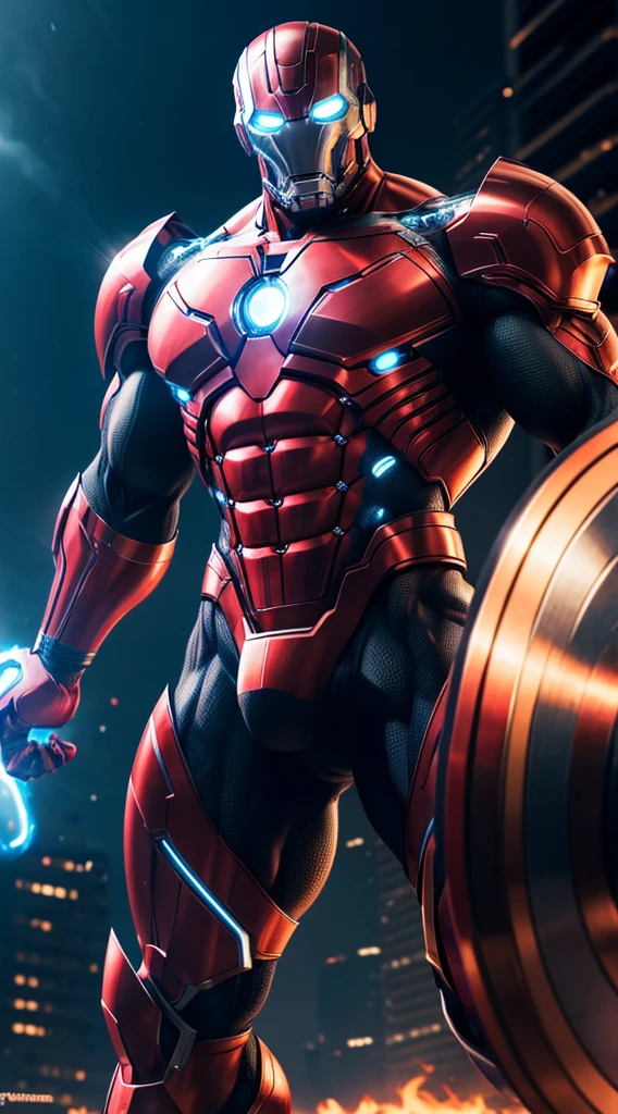 Ultron super strong, muscular, ABS, Bodybuilder, 35mm lens, photography, ultra details, HDR, UHD,8K big dick, hot, naked, 4k,