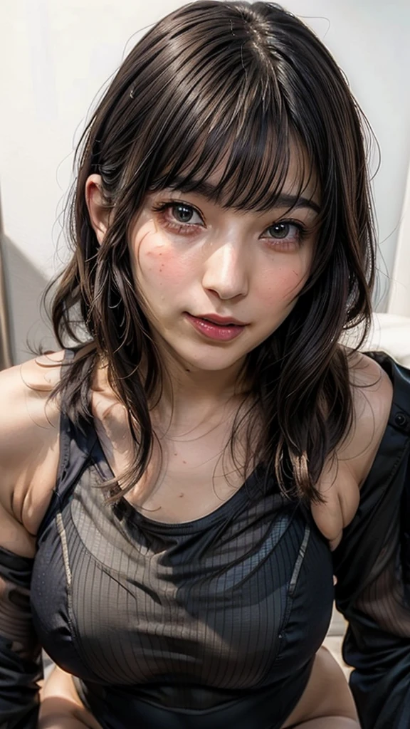 ((Beautiful Face:1.4)), (Purelos Face_v1: 1.0), Half Body,((White simple background)), Front lighting, Intricate details, Exquisite detail and texture, One girl, alone ,(young), Facial highlights, Upper Body, Detailed face, (((Natural big breasts:1.0))),((School Swimsuit:1.0))