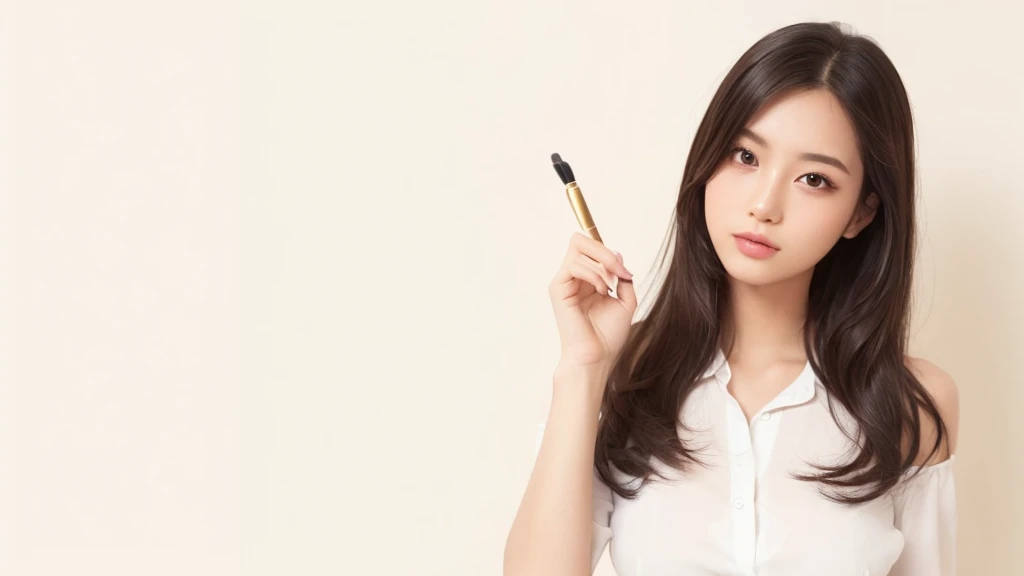 (masterpiece:1.3), (8K, Realistic, RAW Photos, Highest quality: 1.4), Japanese, (1 Girl), Age 25, Beautiful Face, (Realistic Face), (Black Hair, Long Hair:1.3), Beautiful hairstyle, Realistic eyes, Beautiful Eyes, Beautiful Eyes, (Realistic Skin), Beautiful Skin, charm, Ultra High resolution, High resolution, Portraiture, Golden Ratio, Detail Makeup, Big Breasts, (Shoulder look), Cleavage, Black business suit, Open collar