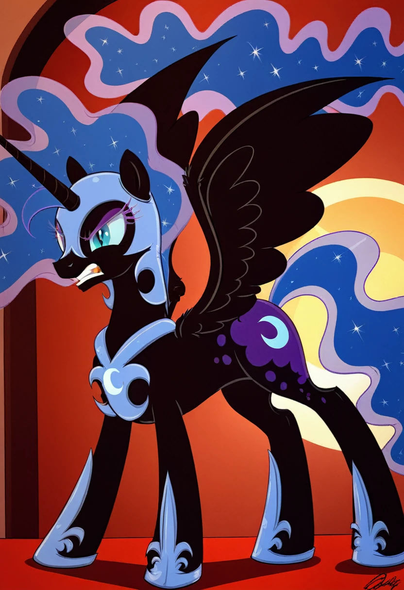 Nightmare moon angry pony