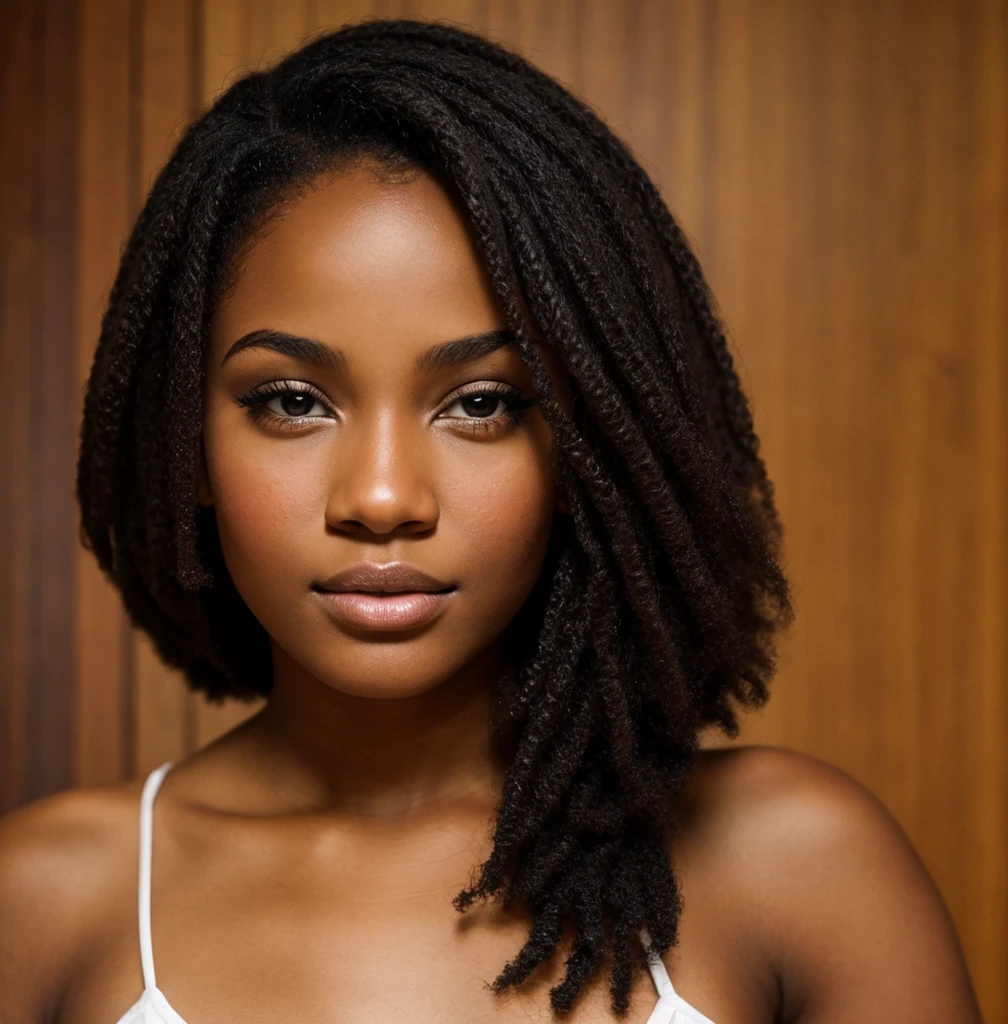Mixed black ethnicity, beautiful girl face
