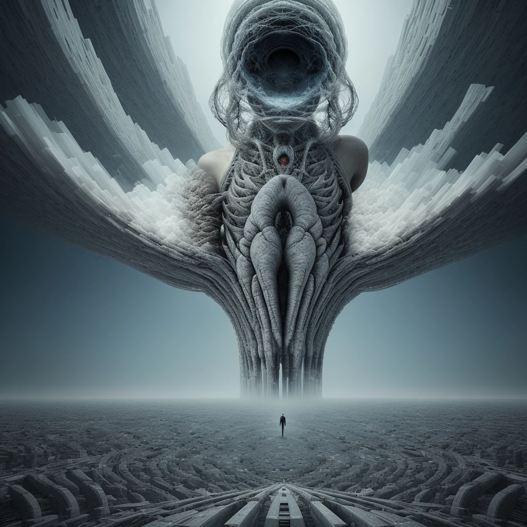 Create an impressive digital work of art, conveying the artist’s huge inner world