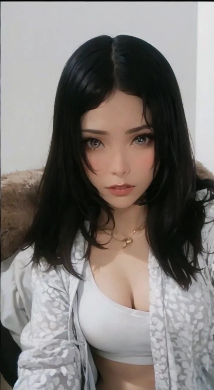 black fur, cold girl, ????, foxy eyes and butterfly haircut 