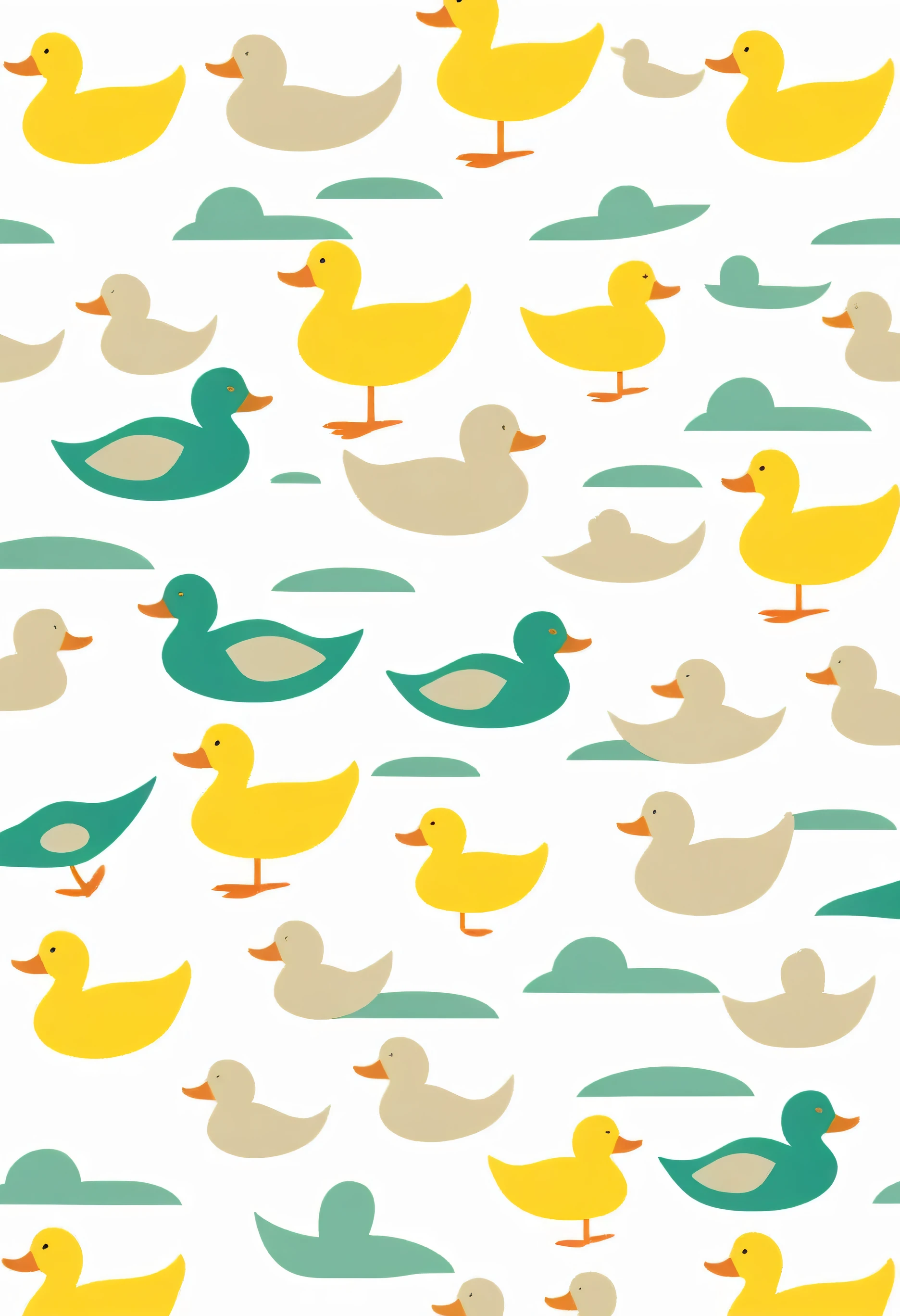 mixed funny ducks