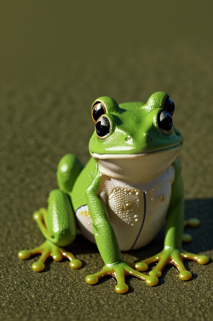 Image of a 3D baby frog with the name "René"