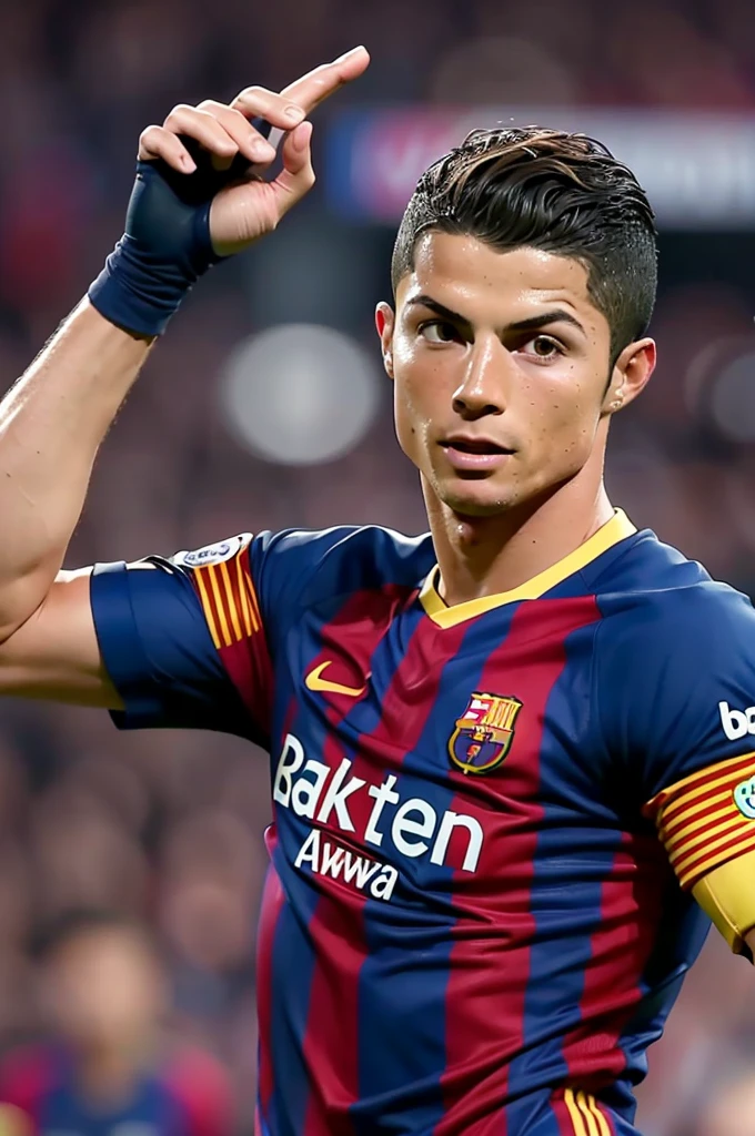 Make Cristiano Ronaldo playing for Barcelona