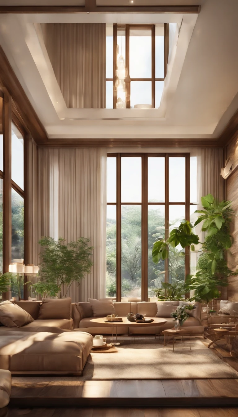 rich food. multi food. royal. rich, food. panoramic windows. bright. daylight. sun rays. happy home. happy color. delicious home. interior design. modern japanese mix europe style interior happy. bright color happy. ultra detail. realistic. dreamy. high resolution. fresh happy. Interior design、detailed wide-angle building photos、cozy contemporary living room、award-winning contemporary interior design、Landscapes、a chair、in a house、wooden floor、window、dining room、east asian architecture、Sliding paper doors、buliding、the woods、natural、Cups、A plant、Interior design、depth of fields. royal rich living room. dining. huge floor huge ceiling, perfect cozy room. aesthetic background. perfect anime room. korean food. ((Masterpiece,best quality,8k uhd,dslr,soft lighting,high quality,hyper detail,film grain, Fujifilm XT3, UE 5 render 8k, super high resolution, supper detail:1.2,droste effect photography, macro photography, cinematic lighting, interior design, glossy flooR)), livingroom. reflect. aquarium. large. tropical. luxury. luxurious cozy cafe