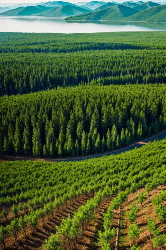 Create an image that talks about reforestation 