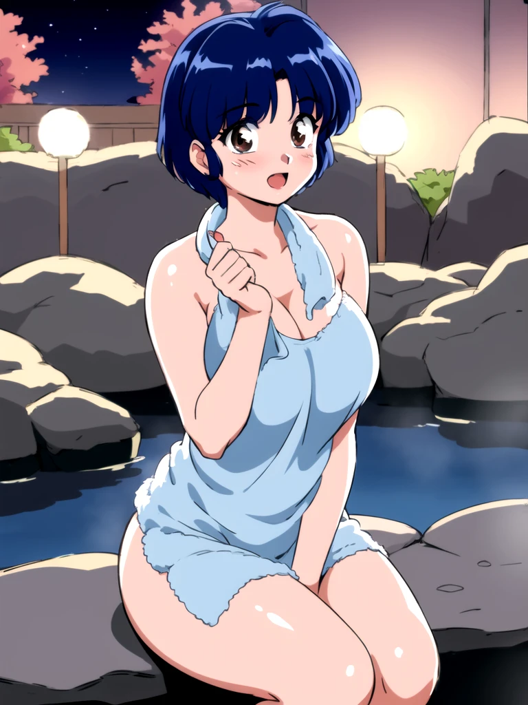 Madoka Ayukawa, , bangs, 1girl, masterpiece, highest quality, disorganized, retro artstyle, 1980s \(style\)))), look viewer, (((wet see－through T-Shirt))), full blush, (((no Panties))),, Take a look here, (((nsfw))), view audience, nsfw, Genitals are visible,1girl, (((See here))), nsfw, (Japanese girl showing off genitals:1.1), look viewer, (((walking on the beach, knee standing,))),