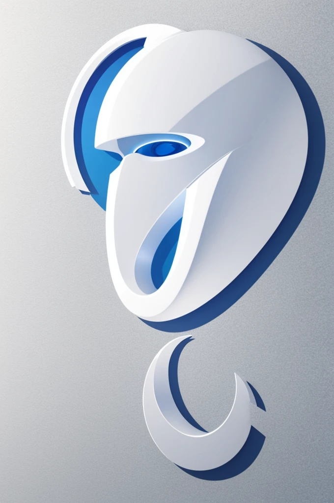 A white logo that is shaped like a being from another world,and have the name admins