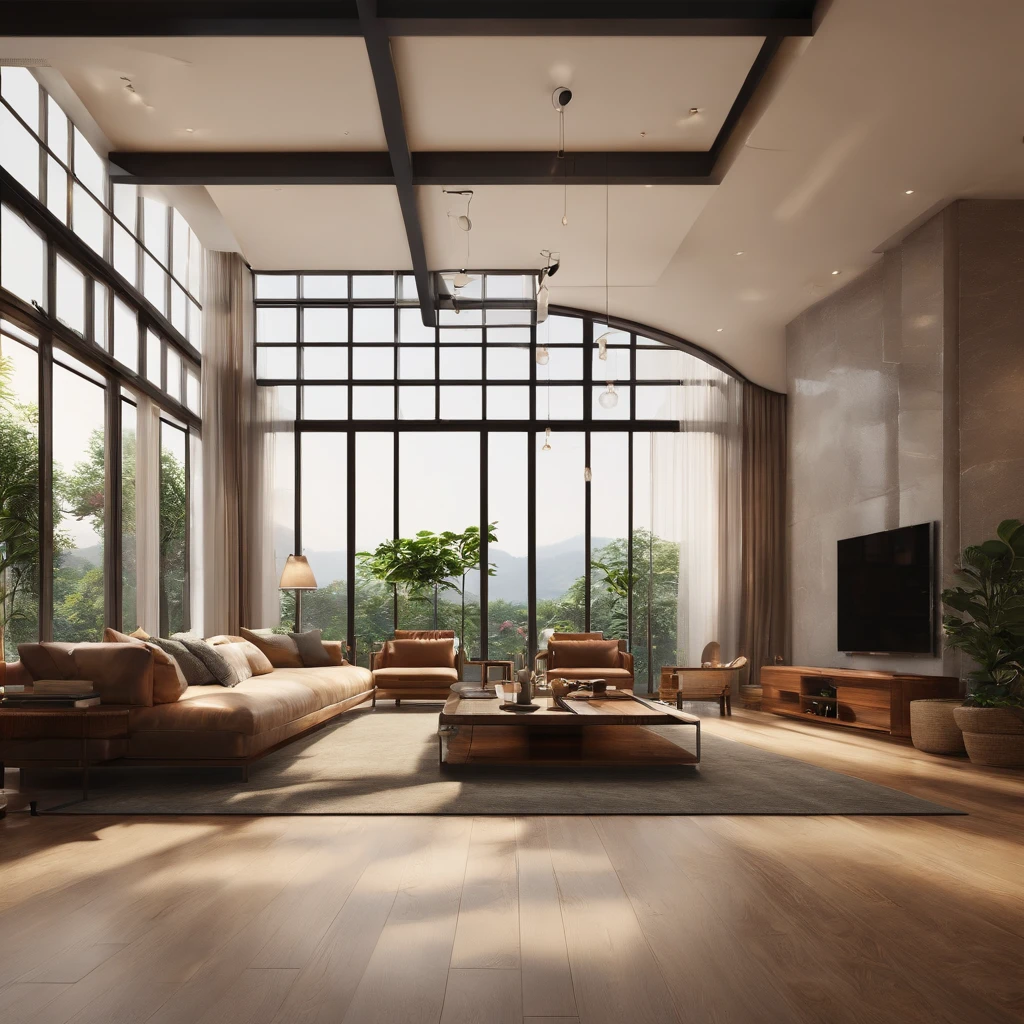 large floor. large ceiling perfect. high resolution. aesthetic window. bright light from window. aesthetic placing. rich food. multi food. royal. rich, food. panoramic windows. bright. daylight. sun rays. happy home. happy color. delicious home. interior design. modern japanese mix europe style interior happy. bright color happy. ultra detail. realistic. dreamy. high resolution. fresh happy. Interior design、detailed wide-angle building photos、cozy contemporary living room、award-winning contemporary interior design、Landscapes、a chair、in a house、wooden floor、window、dining room、east asian architecture、Sliding paper doors、buliding、the woods、natural、Cups、A plant、Interior design、depth of fields. royal rich living room. dining. huge floor huge ceiling, perfect cozy room. aesthetic background. perfect anime room. korean food. ((Masterpiece,best quality,8k uhd,dslr,high quality,hyper detail,film grain, Fujifilm XT3, UE 5 render 8k, super high resolution, supper detail. droste effect photography, macro photography, cinematic, interior design, glossy flooR)), livingroom. reflect. aquarium. large. tropical. luxury. luxurious cozy cafe. wonderfull. amazing. emphasizes natural light. background rooftop cafe garden luxury aesthetic. perfect. full perfect