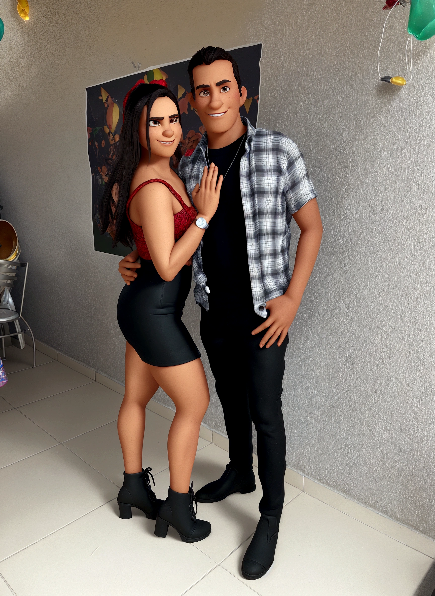 animation style rendering, 3d stylized, Arnold Maya rendering, Stylized 3D rendering, toon render screenshot, 3d character, 3d character, Stylized 3D rendering, 3D character rendering, cartoon character, Personagem de close up, character posing, (Pixar-style) (master part:1.2) (bokeh) (best qualityer) (skin detailed) (detailed texture) (8K) (Argilla) (cinematic lighting) (sharp focus，Sit down and lift your upper body