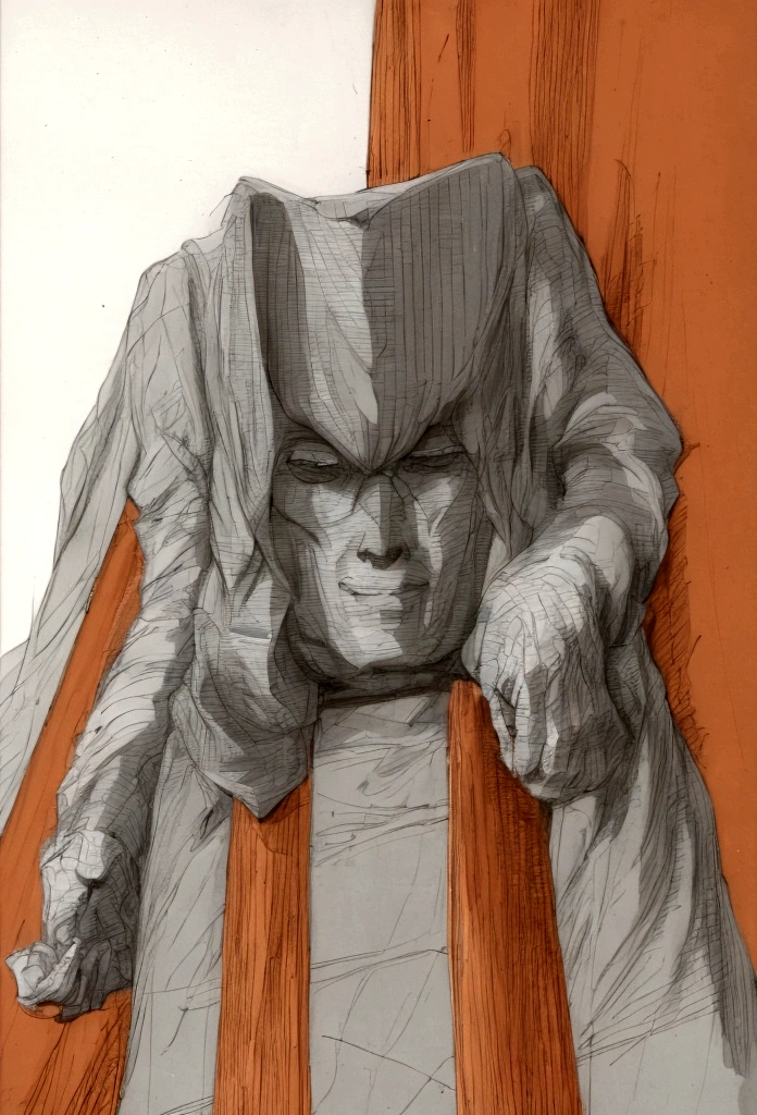 genga style, one color, genga, GENGA STYLE ILLUSTRATION, sketch style drawings, genga color