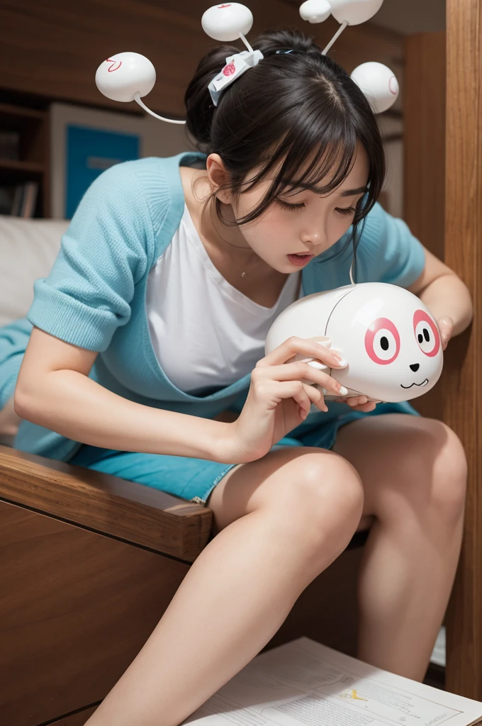 A anime girl Gruble squishy toy