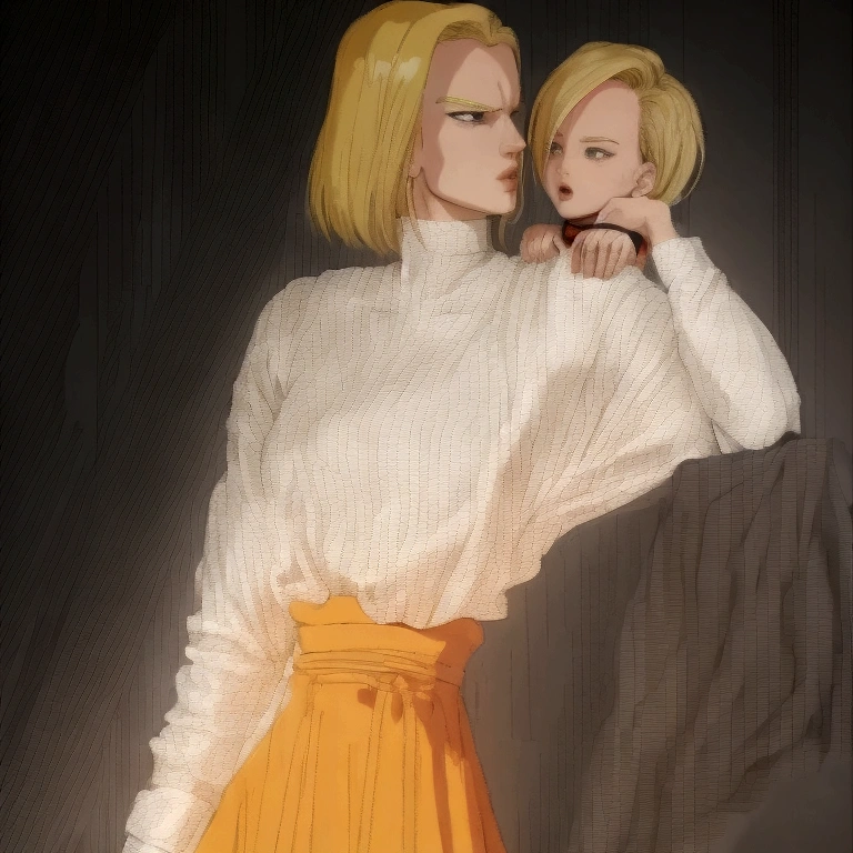 genga style, One color, genga, GENGA STYLe, android 18