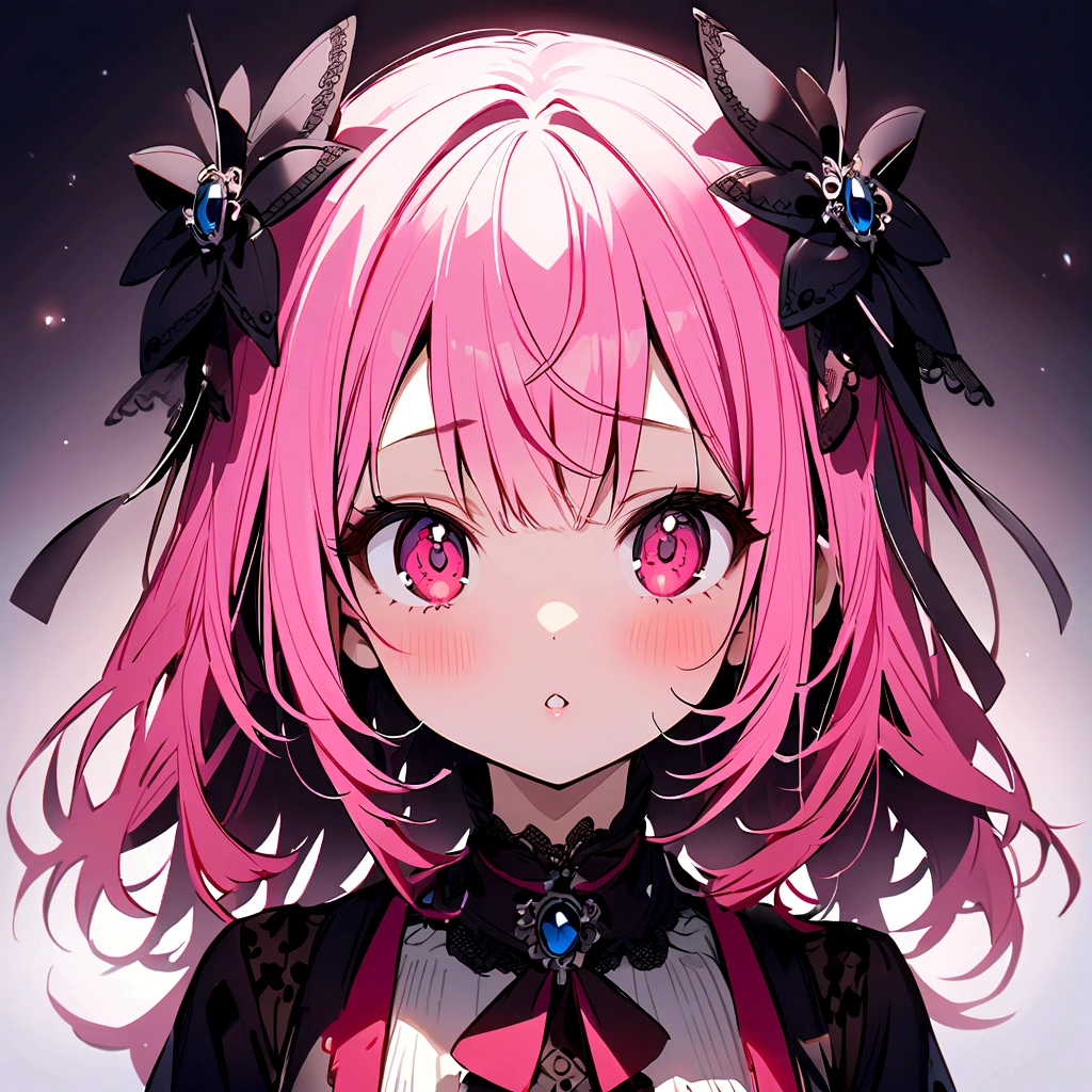 Crazy、Girl with pink hair