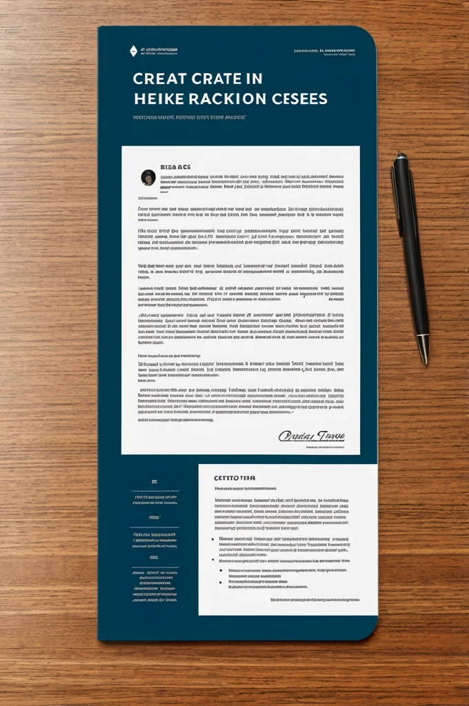 Create a thesis back cover