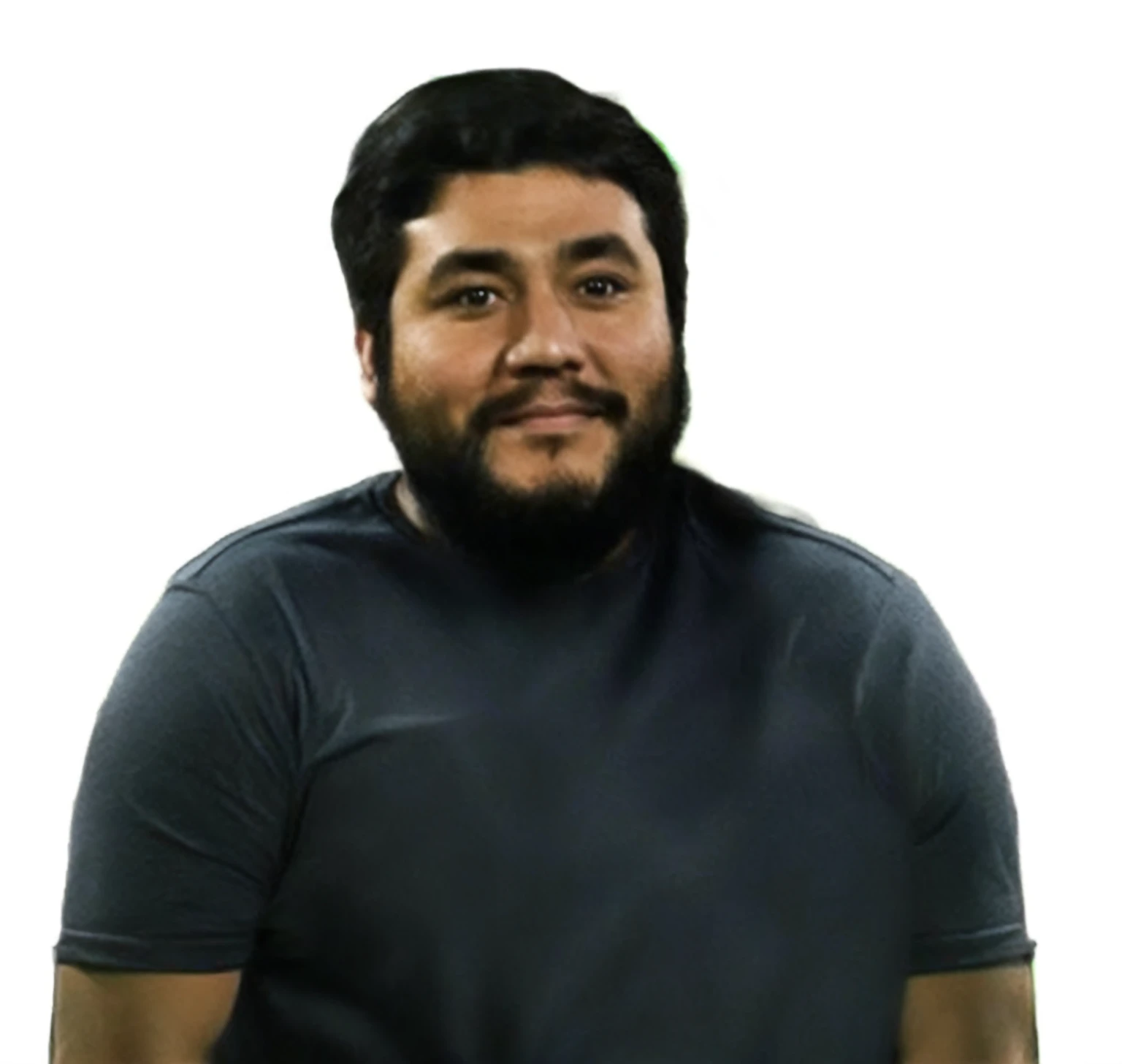 there is a man with a beard and a black shirt, profile headshot, Joel Torres, headshot, brian pulido, portrait of danny gonzalez, and two saints, Christian Orrillo, alex miranda, Danilo Torres, Alex Flores, james zapata, Joseph Moncada, photo of a man, andres gonzalez, victor maristane, on light background