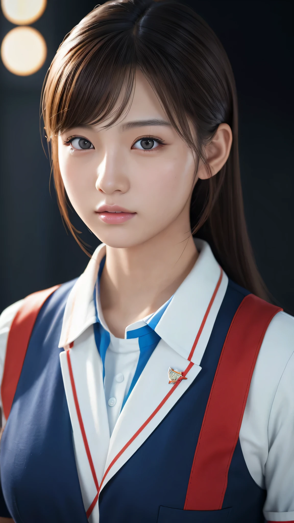 (8K, RAW Photos,Highest quality, High resolution:1.1), (Ultra-realistic:1.4),(Realistic, Realistic:1.3),The Beauty of Japan、Rhythmic gymnastics club、Rhythmic Gymnastics Uniform、((Upper Body:1.3))