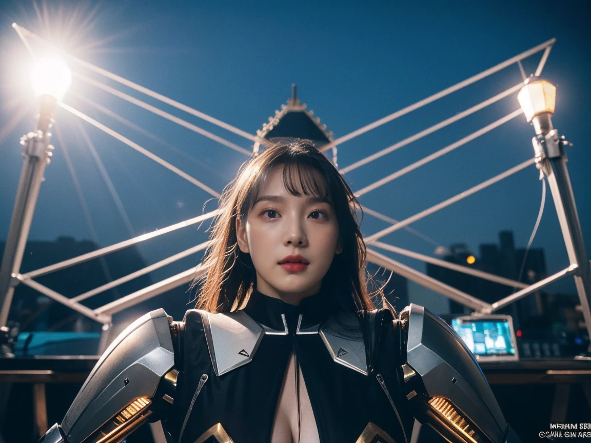 (sun in the sky),( Big tits, Big cleavage:1.3),(masterpiece, top quality, best quality, official art, beautiful and aesthetic:1.2), (1girl),(((15 year))),((( korea idol beauty))),((standing pose)),(fractal art:1.2),absurdres, highres, ultra detailed, Ultra-precise depiction, solo, (zentangle:1.2), floating hair,((,sphinx robot,dragon robot, Egyptian jewelry, skin sparkling white with oil and sweat Mini thong panties, metallic snake underwear covering only a small part of the body, Egyptian tattoos, arms covered in Egyptian jewelry, holding futuristic weapons, sexy poses,The background is a futuristic pyramid,Neon cyberpunk pyramid elements. Ultra detailed flat earth futuristic city. Beautiful model of arabesque Detailed and complex space background Featuring high-tech hologram projection and modern architecture, artwork by Photos with high realistic details, divine rays,))、top-quality、masterpiece、超A high resolution、(Photorealsitic:1.4)、Raw photo、1 girl、Golden hair、glowy skin、(((1 Mechanical Girl)))、With a beautiful knife、(Blue Metal Bodysuit)、(beautiful pyramid background)、(Fighting Demonic Beasts)、(Small LED)、((super realistic details))、vertical giant monster background),globalillumination、Shadow、octan render、8K、ultrasharp、Colossal 、Raw skin is exposed in cleavage、metals、Details of complex ornaments、Japan details、highly intricate detail、Realistic light、CGSoation Trends、Red Eyes、Eyes shining towards the camera、neon detailechanical edge blood vessels connected to 、mechanical cervical attaching to neck、(Wires and cables connecting to the head)、Gundam、Small LED、,Mechanical thighs、Toostock、(Hands are also made of machines)、(Attack of the Monster Beasts)、(Wounded in a deadly battle),
, (robot :1.2),( mechanical gundam:1.2),, (abstract:1.2), pantyhose,looking at viewer, cyberpunk robot, complex robot, halo,Live in a spaceship full of high-tech tools,Symmetry with complex details,jisoo,jennie,robot,science fiction,1 girl,Momo,DonMD34thM4g1c,holymagic,Mina,pharitaglobal