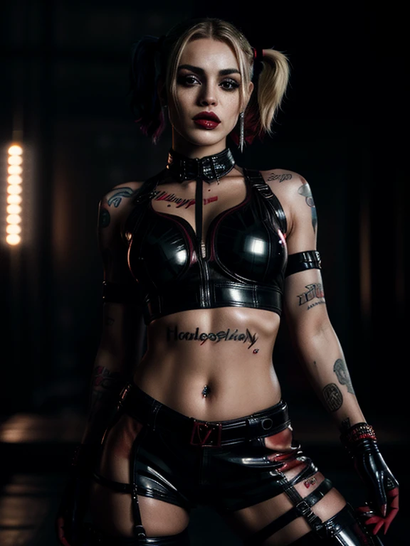 NSFW, full body close up, open legs pose, (Masterpiece:1.1), (photorealism:1.1), (1 girl),a sporty woman, without makeup, Cara de ahegao, sweaty skin, global illumination, Wavy brown hair with blonde highlights., punk, (wearing a leather bolero jacket and spandex bra and shorts), tear face tattoo, blushing, exposed breasts, ((Full length portrait)), alternative woman, (Open mouth), (moaning), tattoos, Detailed photography, poster, high detailed, 8k, focus on lips, in front of the camera, 8K resolution, ashamed, (orgasm), (eyes partially closed), NSFW, pulido, HDR, 8k, sharp focus, focus on face, medium breasts, Dark eyeliner, lipstick, (on a dance floor in a crowded nightclub), At night, backlights, people in the background, color photo, shallow depth of field, natural light, (perfect hands), Perfect face, wet hair