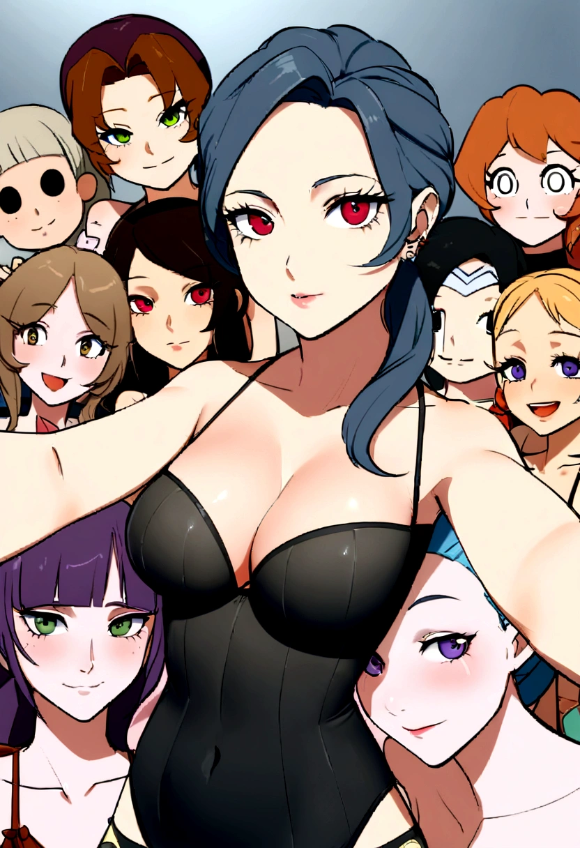 femme japonaise avec débardeur et culotte assortis, fille sexy aux yeux marrons, portrait Mei, cheveux bruns et grands yeux, selfie d'une jeune femme,violette myers, sans maquillage, maquillage naturel, regarder directement la caméra, visage avec artgram, maquillage subtil, Superbe photo de tout le corps, en sport, clivage