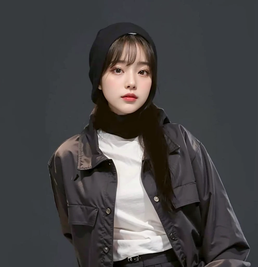 (Best quality, 8k, 32k, Masterpiece, UHD:1.2),Photo of Pretty Japanese hijab woman, large breasts, oversize hoody outer. ,embroidery