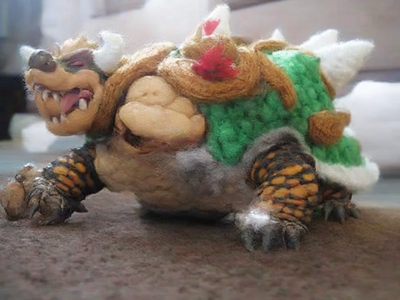 a close up of a turtle wearing a knitted hat on the ground, as an anthropomorphic turtle, turtle warrior, toad samurai, from legend of zelda, anthropomorphic turtle, with scaly-looking armor, turtle shell, an anthropomorphic turtle, anthropomorphic turtle hero, bowser, crocodile loki, as a badass monster hunter