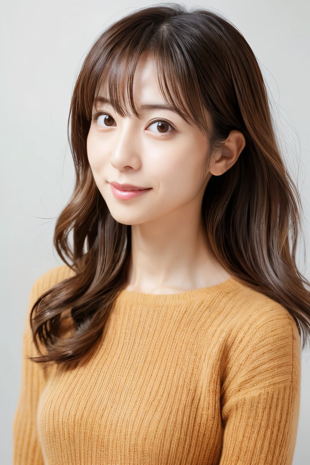(High reality photograph, high resolusion), Skinny Japanese lady, 30 years old, cute face, detailed face, detailed eyes, various hair style, skinny figure, correct body anatomy, looking straight ahead, facing the camera directly, simple background