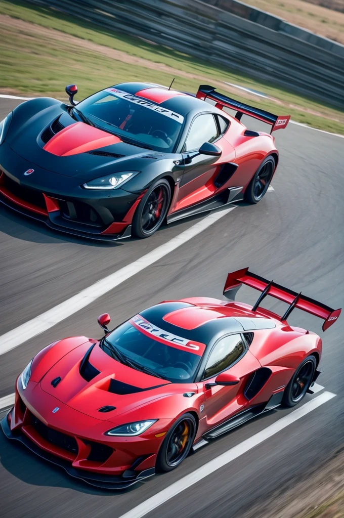 A video with super fast cars