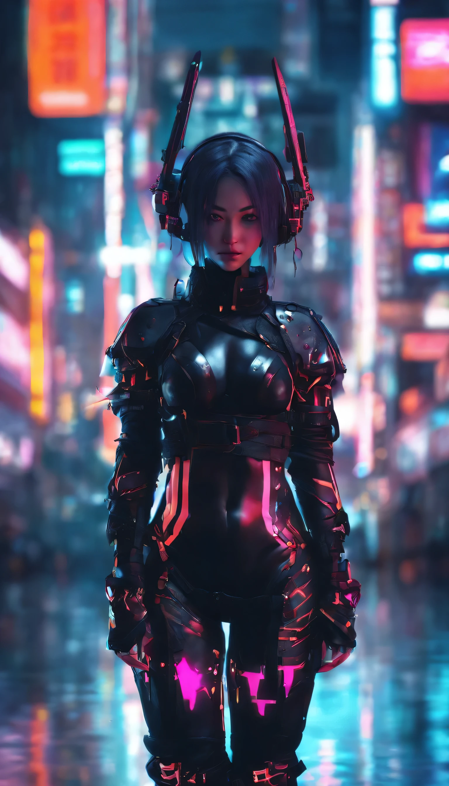 Sateen,the night,ember,Smile mask,coat large,Fighting posture,holding gun. Hyperrealistic version of a woman kneeling down with a sword in her hand, very beautiful cyberpunk samurai, anime cyberpunk art, cyberpunk samurai, cyberpunk anime art, anime cyberpunk, cgsociety 9, digital cyberpunk anime art, style of maciej kuciara.1girl, samurai armor, helmet oni evil mask,intricate, ornaments detailed, cold colors, metal, egypician detail, highly intricate details, realistic light, trending on cgsociety, glowing eyes, facing camera, neon details, ultra realistic details, portrait full body, japanese atmosphere, global illumination, shadows, octane render, 8k, ultra sharp.cool lolita. Noct.Co — cydroidz in black with orange and piink & pseudo kanji - Full body modeltic Ninjacybord
http://instagram.com/noct.co
https://noct-merch.printify.me/products