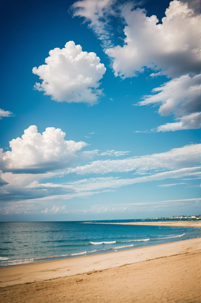 Sky above the beach
