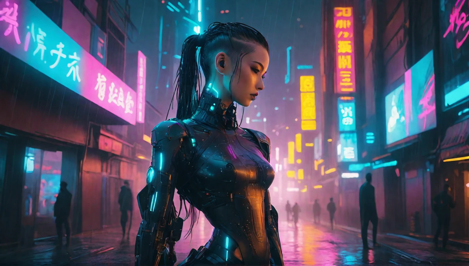 cyber woman in a city at night, cyberpunk vibes, cyberpunk artstyle, cyberpunk aesthetics, in cyberpunk aesthetic, hiper-realistic cyberpunk style, in the cyberpunk city, cyberpunk photo, has cyberpunk style, cyberpunk aesthetic, cyberpunk girl, cyberpunk in a cyberpunk city, cyberpunk themed art, Cyberpunk future, cyberpunk art ultrarealistic 8k, futuristic cyberpunk, dreamy cyberpunk girl, futuristic cyberpunk neo