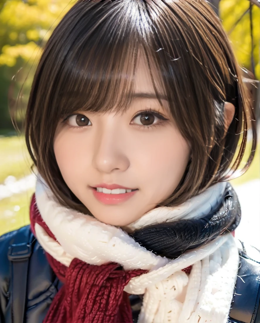 Show your teeth、大変smile、Girl warming herself by the bonfire Lens flare、Hair blowing in the wind、Medium Short Hair、Fluffy scarf in warm colors、Expressing the whiteness of one's breath、Photo from the waist up、Night city illumination shot、Cowgirl Shot、Fur coat、豪華なグレーのミンクのFur coat、Wear fine leather boots、Luxury Bags、Inner turtleneck、Silver necklace and small silver earrings Millionaire style:1.4))、Full body photo、smile、 Caustics、Highly detailed photos、Very beautiful woman 、Ample breasts、No makeup、(8K、RAW Photos、Highest quality、masterpiece:1.2)、(Realistic、Realistic)、1 Girl、((Medium Short Hair、Midwinter、Cold region Snow falling、The wind is blowing、Fluttering Hair、Blur the background、Colorful illuminations、Looking into the camera:1.4))、