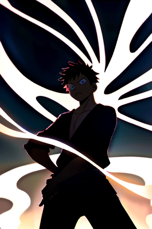 A male character in the style of one piece, who is as well as being a swordsman