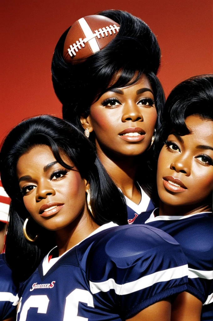 Give me a football logo with the name of supremes