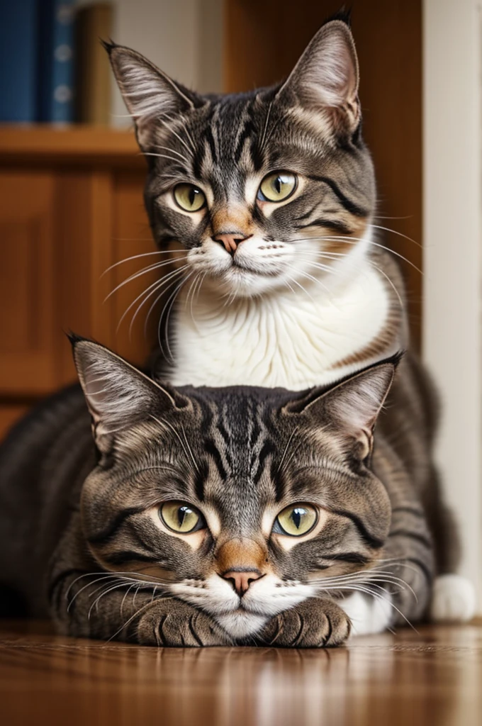 Beautiful cat that is stressed