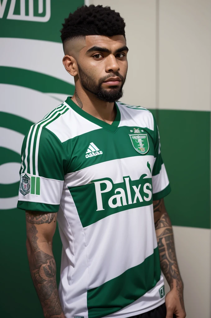 Gabriel Barbosa with Palmeiras shirt