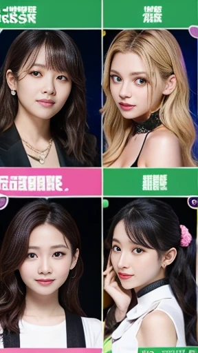 TWICE&#39;s Tzuyu、BLACKPINK&#39;s Lisa、Takano Aya color style、Beldelfinn、Chiho、Fluffy bangs、Expressive cute face、smile