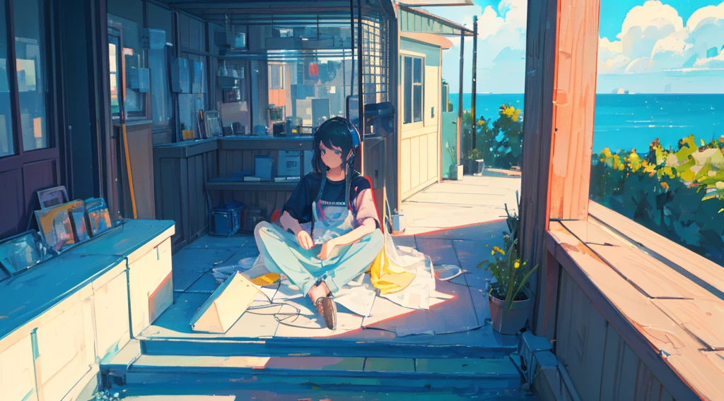 Create a lofi scenario for me to do lives on YouTube, very relaxing