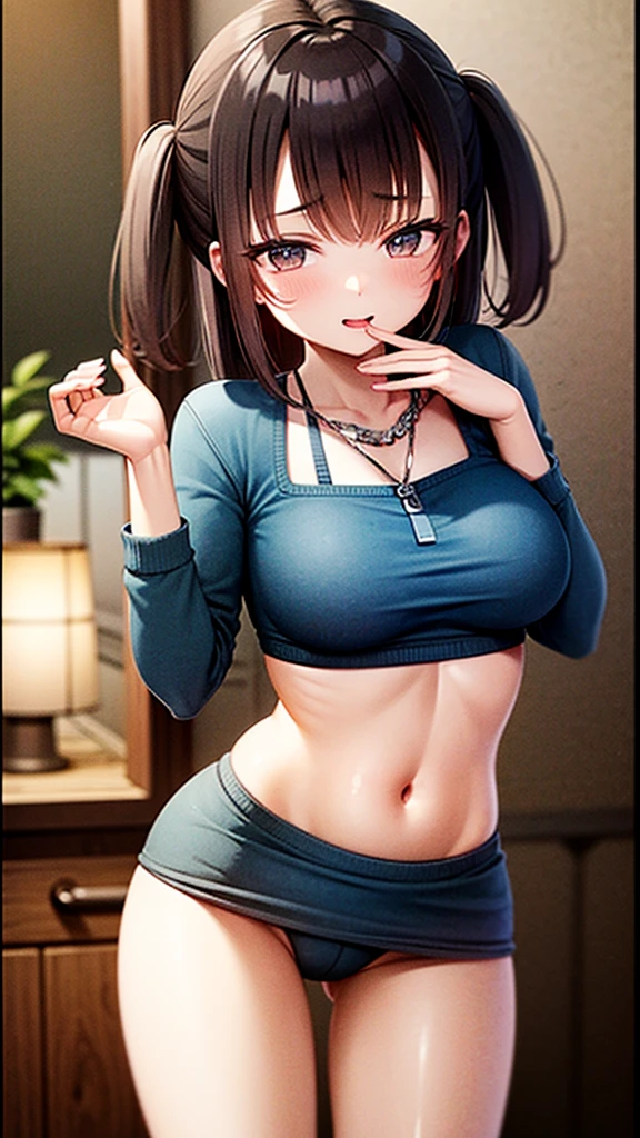 Rubbing her