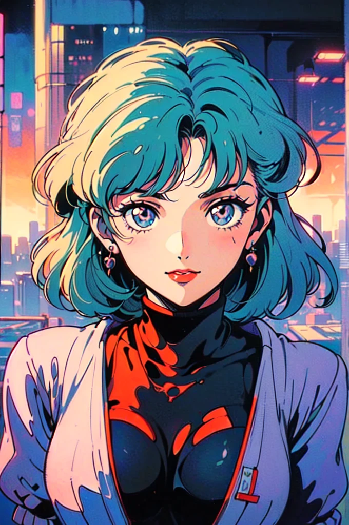 (80's, retro, city pop:1.5), (album cover), (masterpiece, best quality), (anime, illustration), (pastel colors:1.4), 
best photo pose, dynamic angle,
girl, solo, smile, perfect detail eyes, delicate face,
City Scenes, night city, tokyo, high fashion, 