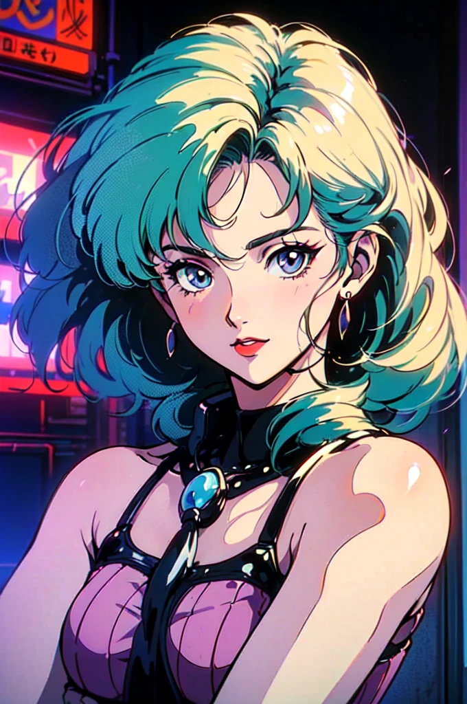 (80's, retro, city pop:1.5), (album cover), (masterpiece, best quality), (anime, illustration), (pastel colors:1.4),
best photo pose, dynamic angle,
girl, solo, smile, perfect detail eyes, delicate face,
City Scenes, night city, tokyo, high fashion,