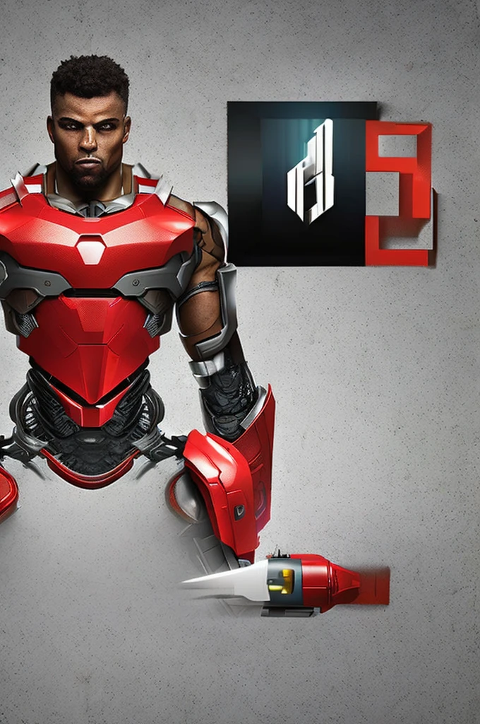 create a half-cyborg man character