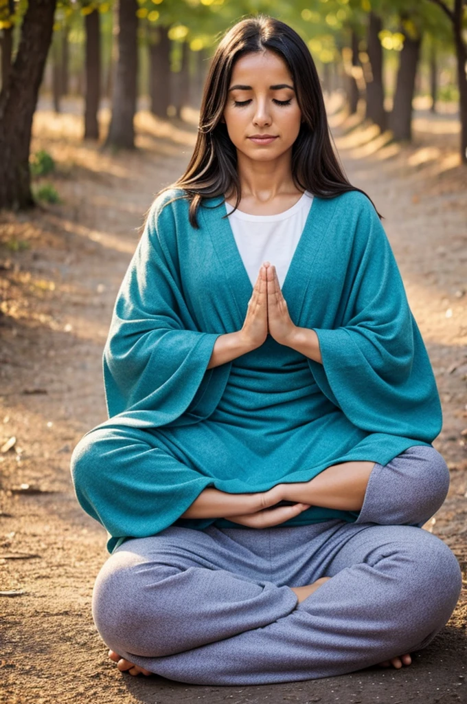 Una mujer que represente el Mindfulness 