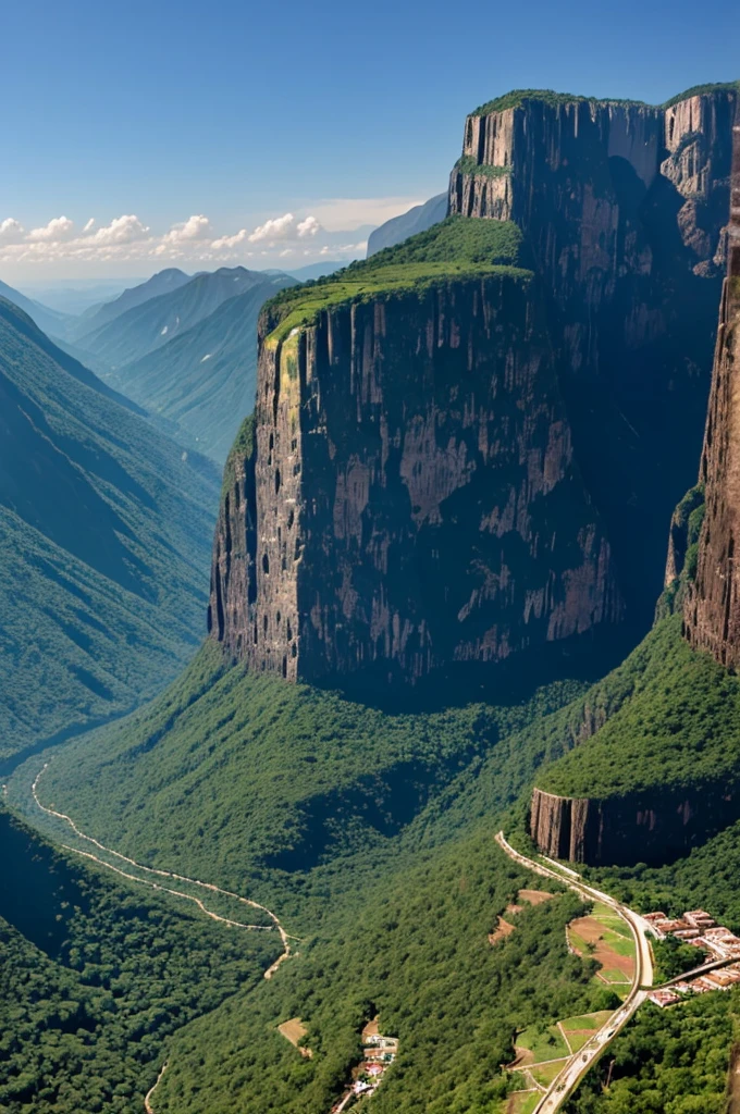 Angel Falls national landscape of Venezuela in animated format
